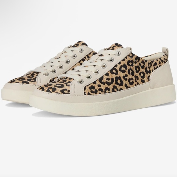 Vionic Shoes - Vionic Winny Leather Leopard Sneakers 8.5